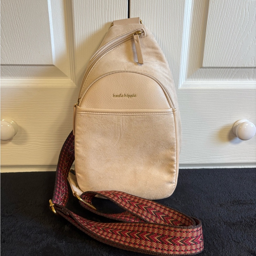 Beige Haute Hippie Women's Sling Crossbody Bag